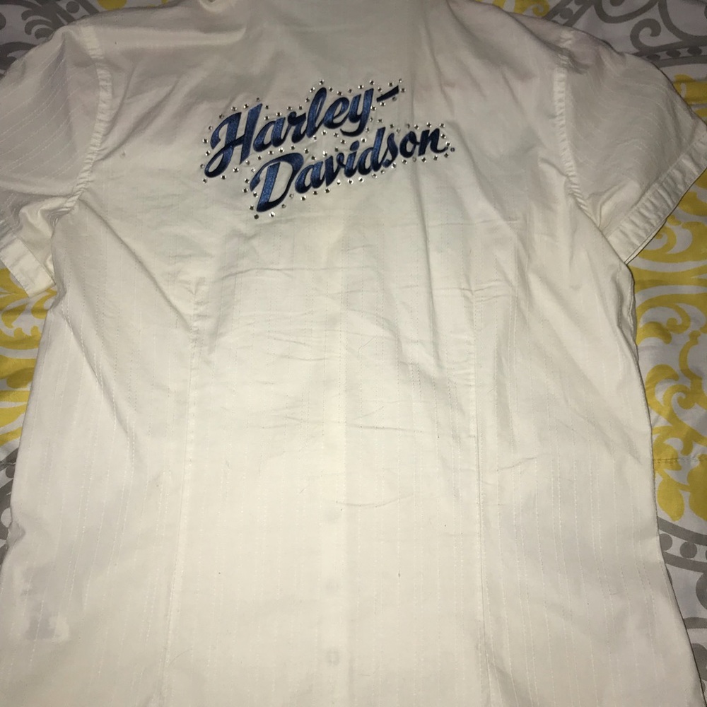 Harley Davidson Zip Up Shirt